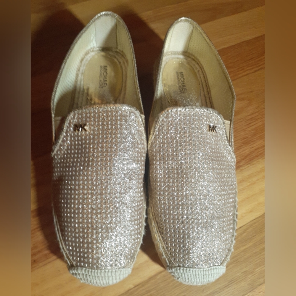 MICHAEL KORS ESPADRILLES Gold Size 10 Michael kors